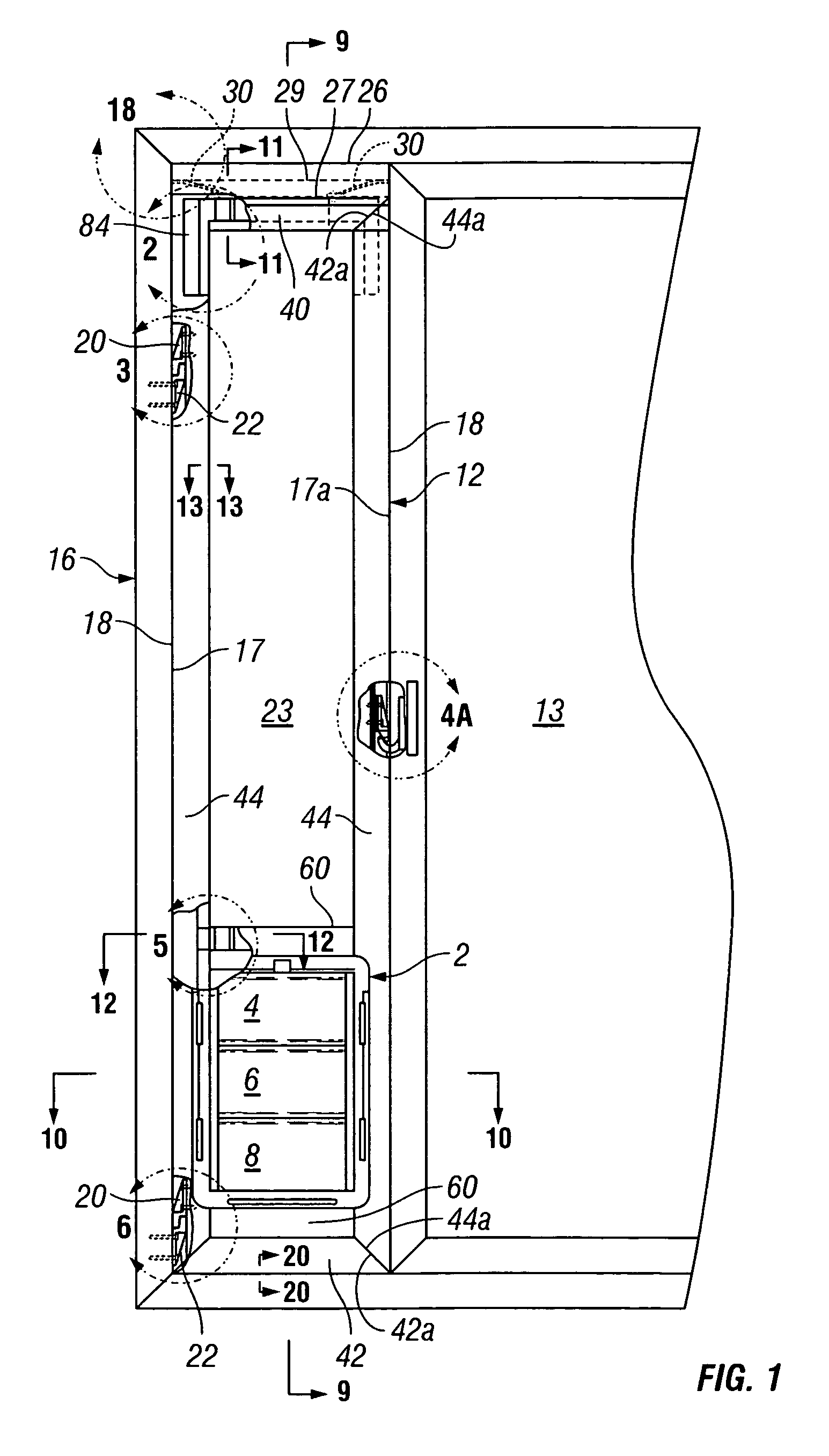 Plastic pet door assembly