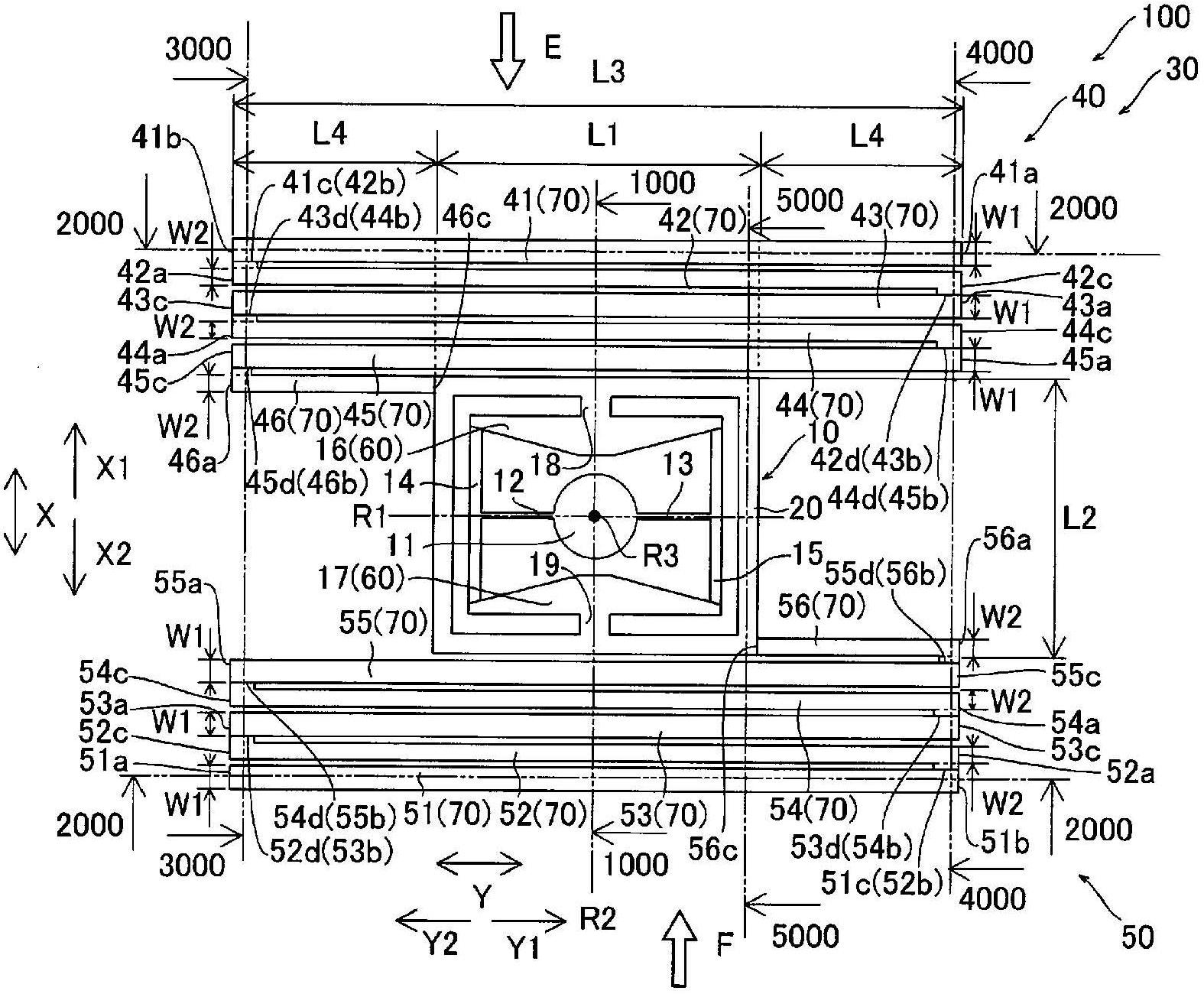 Vibrating mirror element and manufacturing method for same