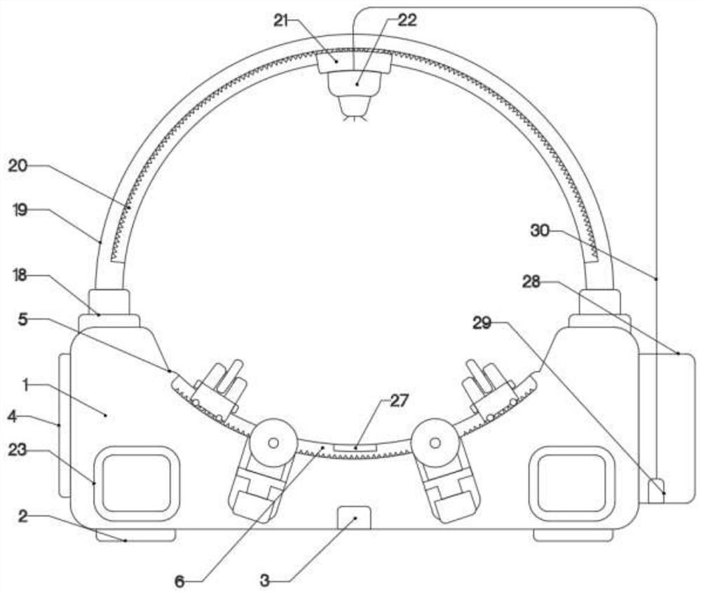 A pe pipe marking spraying device