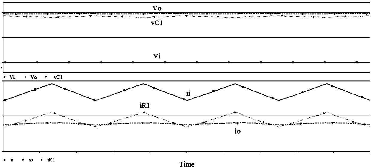 Boost DC-DC converter with continuous input and output currents