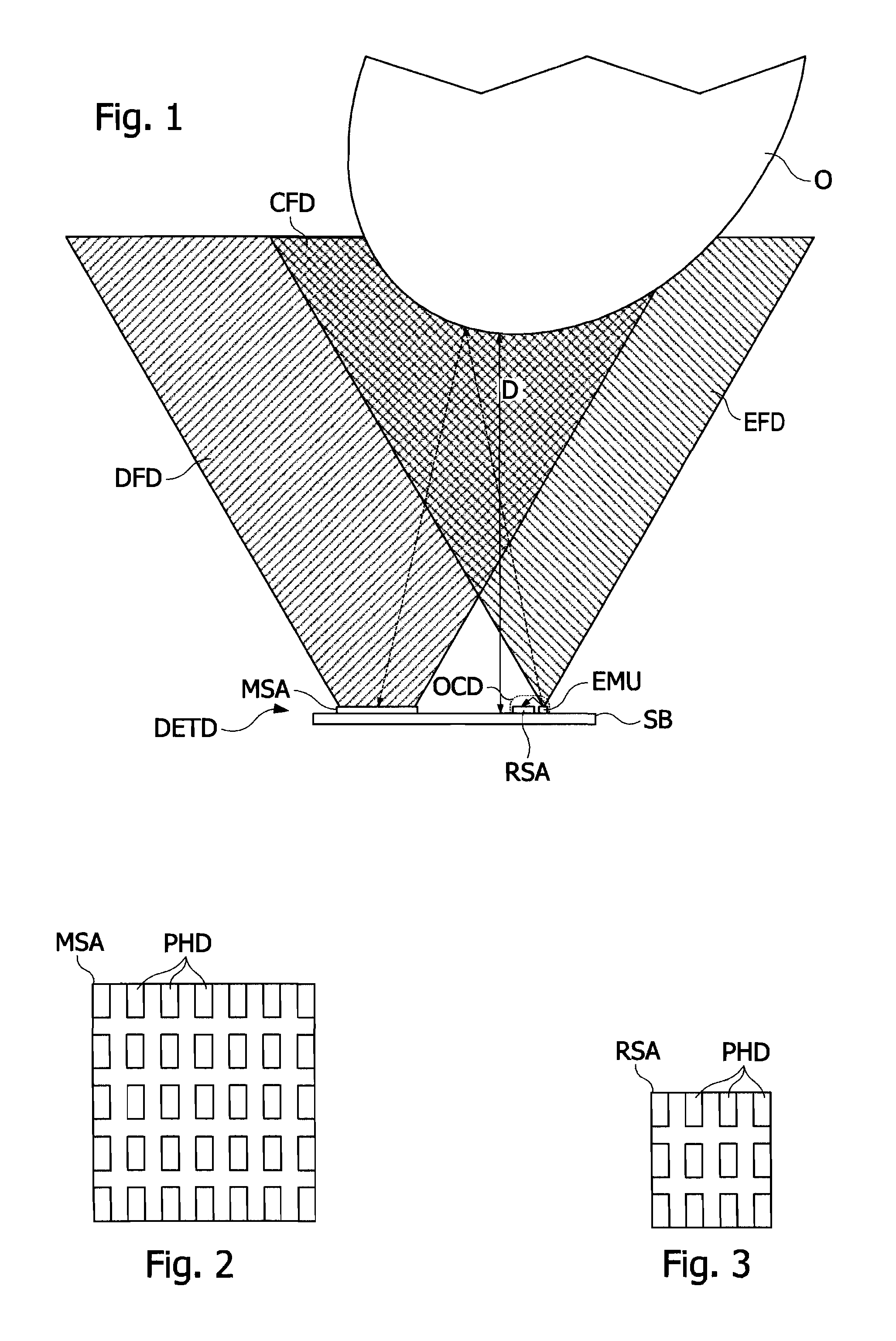 Device having spad photodiodes for detecting an object