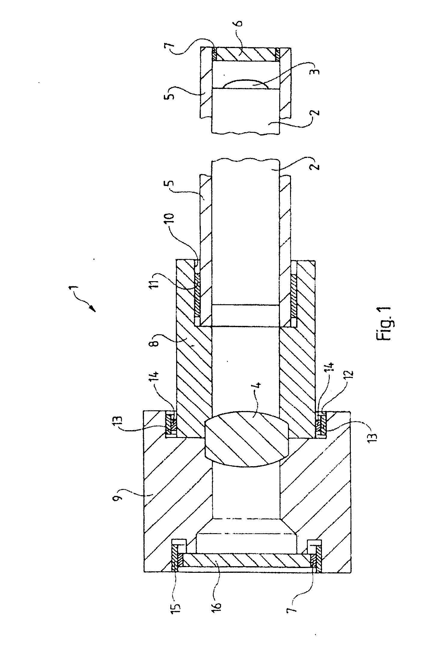 Rigid endoscope optics with a compound housing