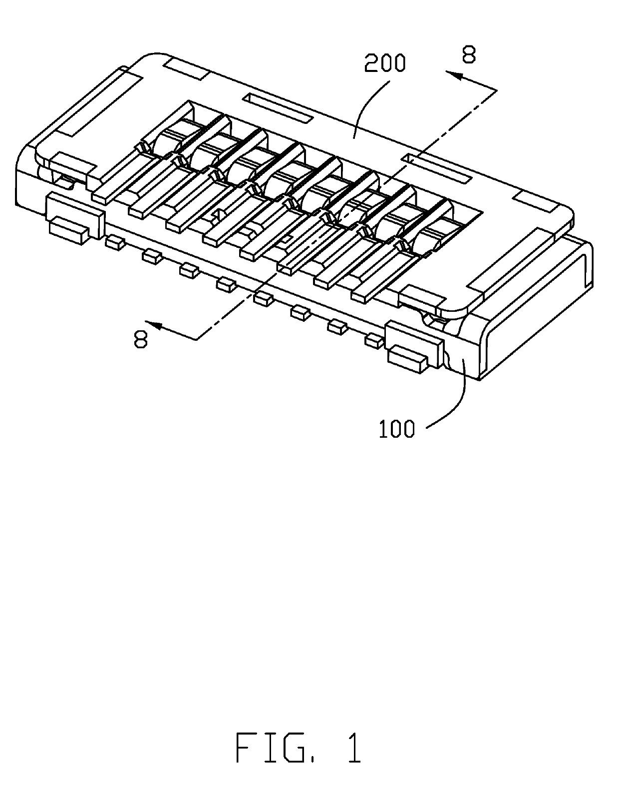 Electrical connector having an improved isolation block