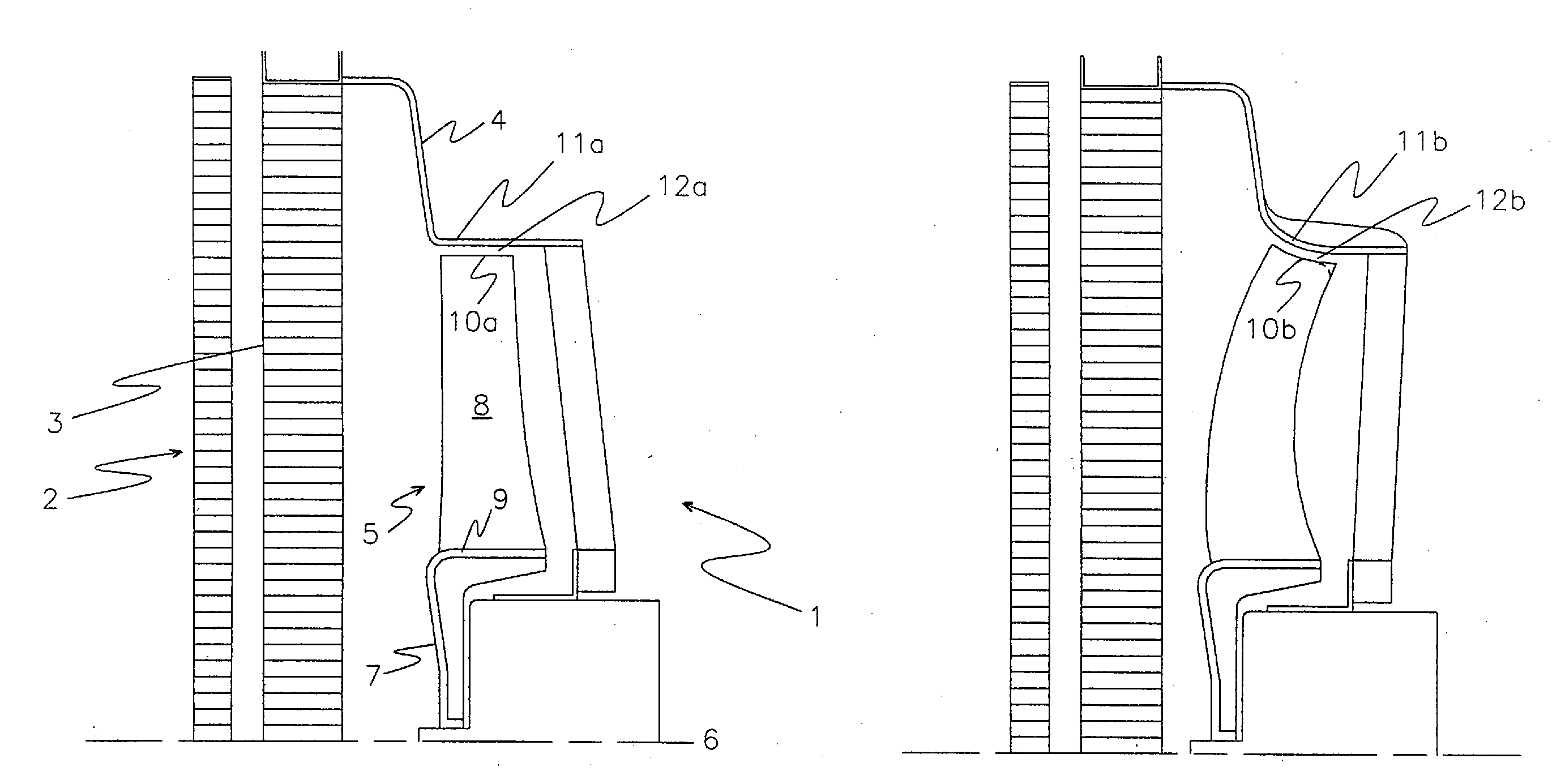 Skewed axial fan assembly