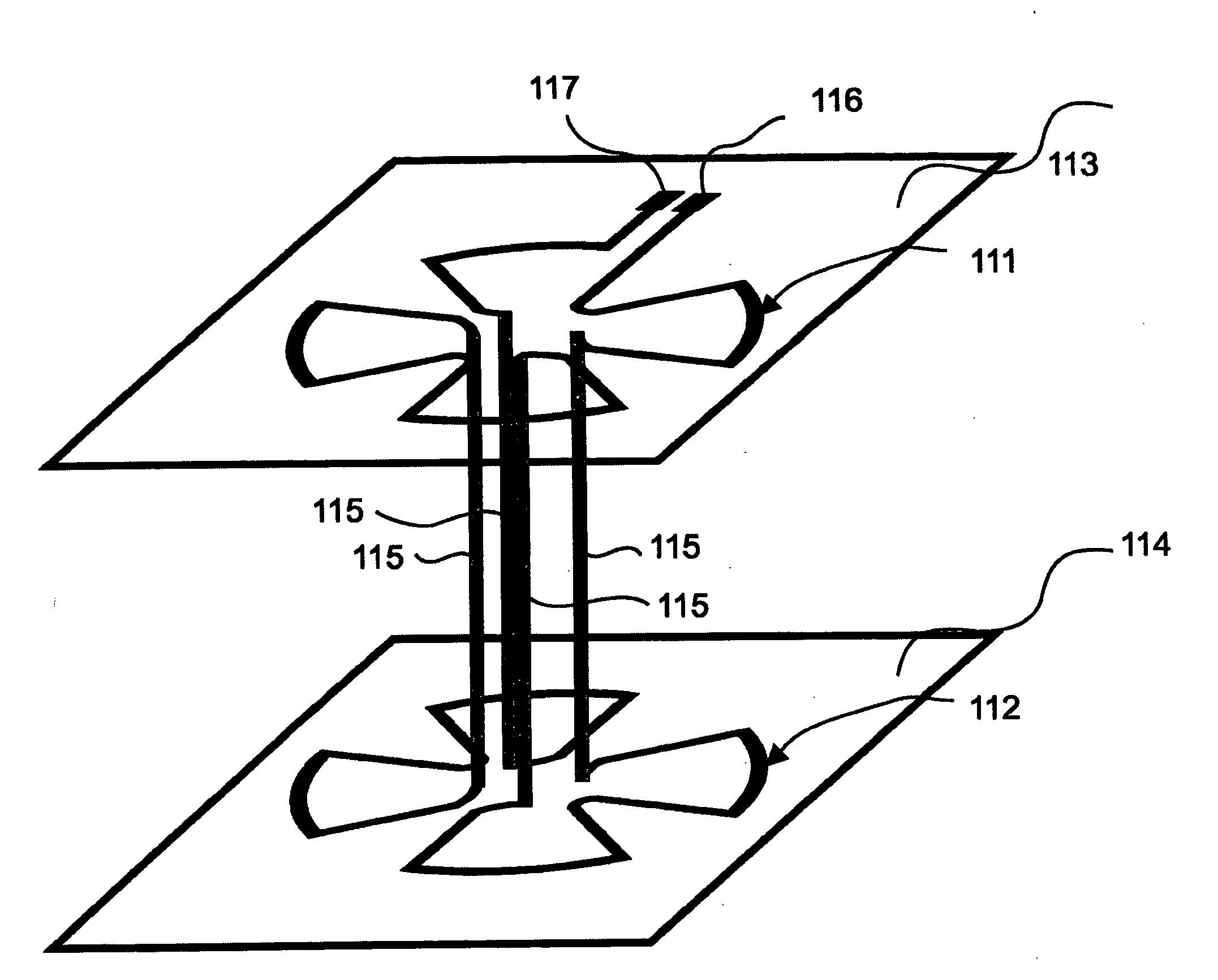 Integrated or printed margarita shaped inductor