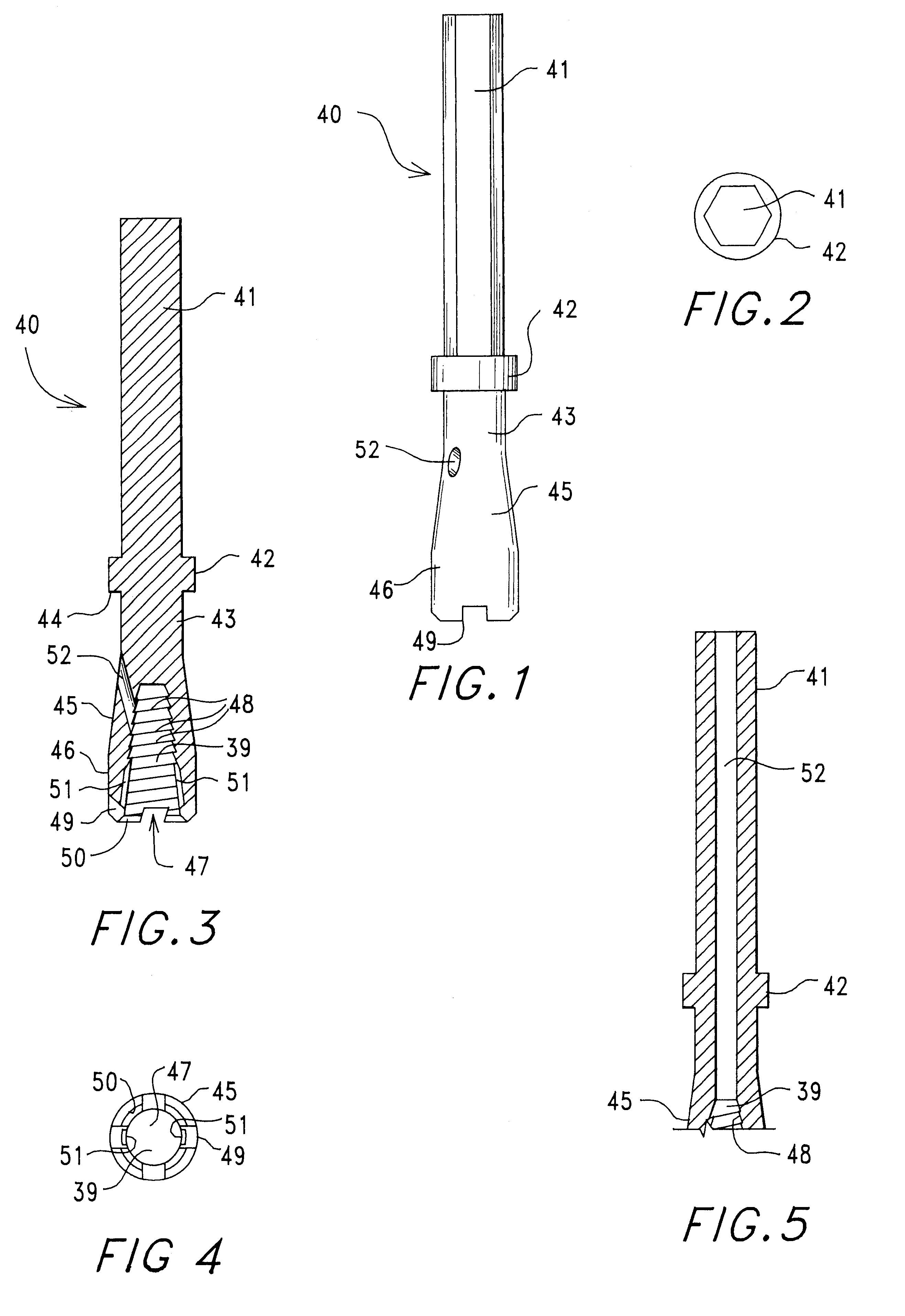 Apparatus for extracting fasteners from a host material