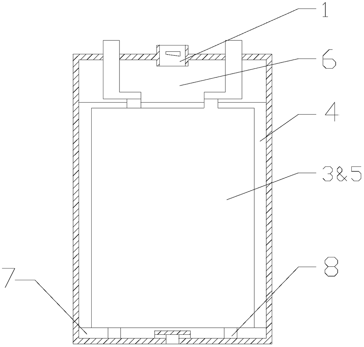 An adsorption-type separator solid acid battery and its high-efficiency internalization process