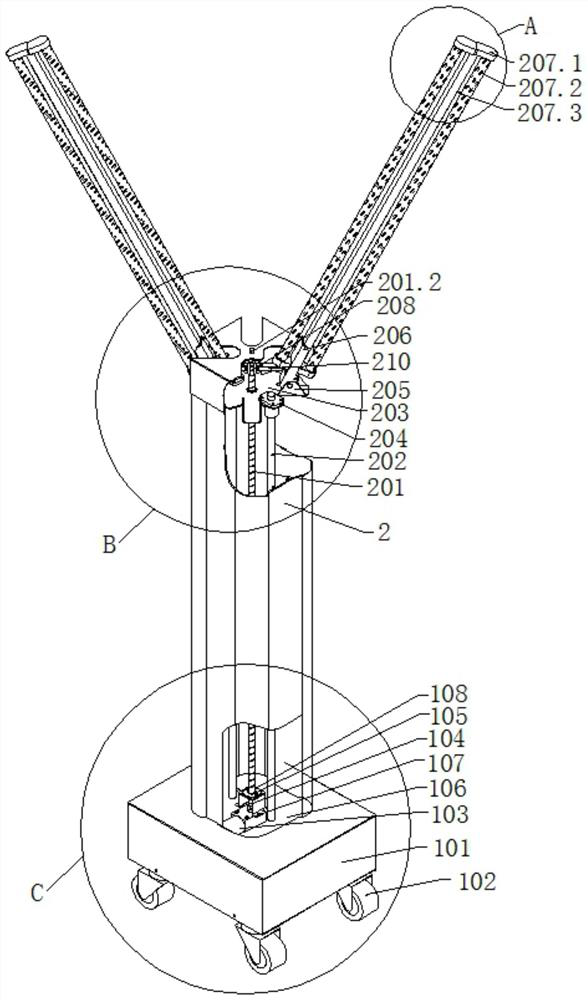 Transmission mechanism with lifting and opening-closing functions