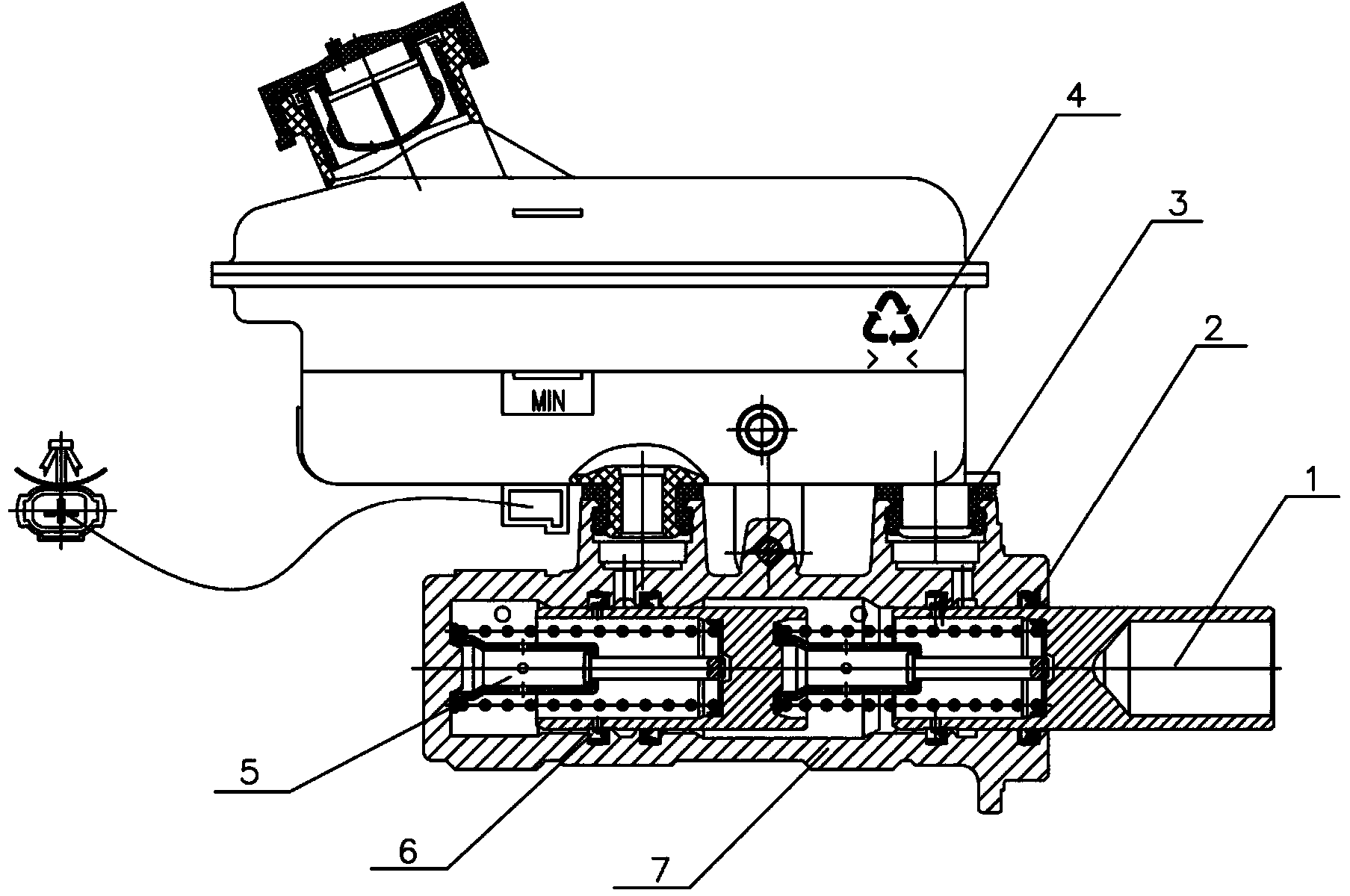 Brake master cylinder assembly