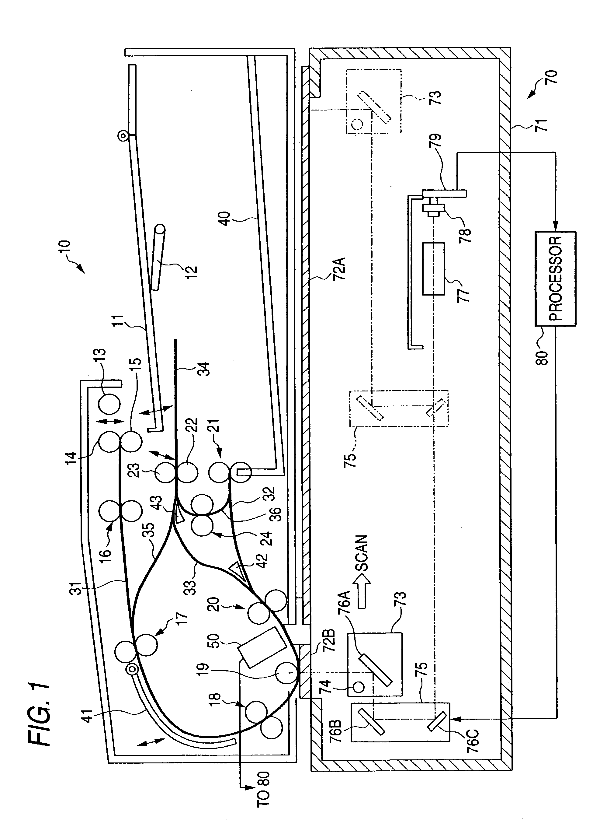 Image reader with two duplex copy modes