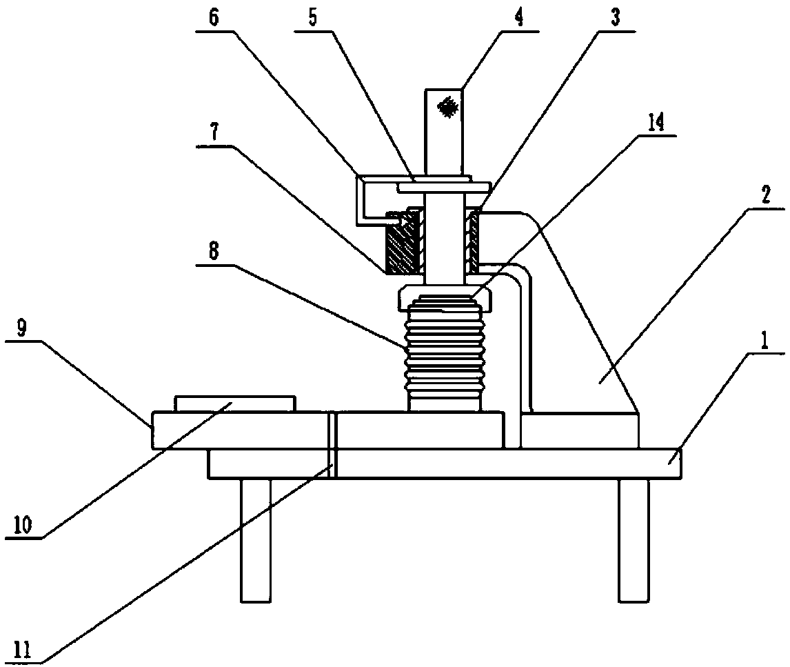 Device for detecting rigidity of corrugated pipe