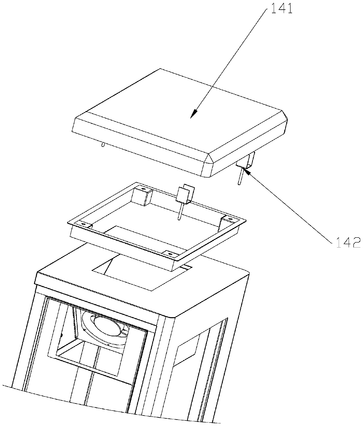 Heat dissipation structure of a charging pile