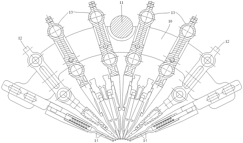 Knitting Mechanism of Double Needle Bar Warp Knitting Machine with Double Jacquard Effect