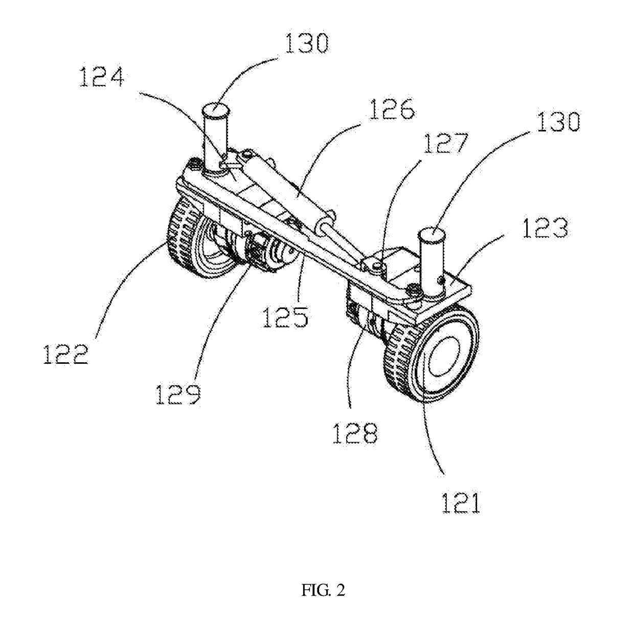 Hydraulic steering shear-fork type aerial work platform