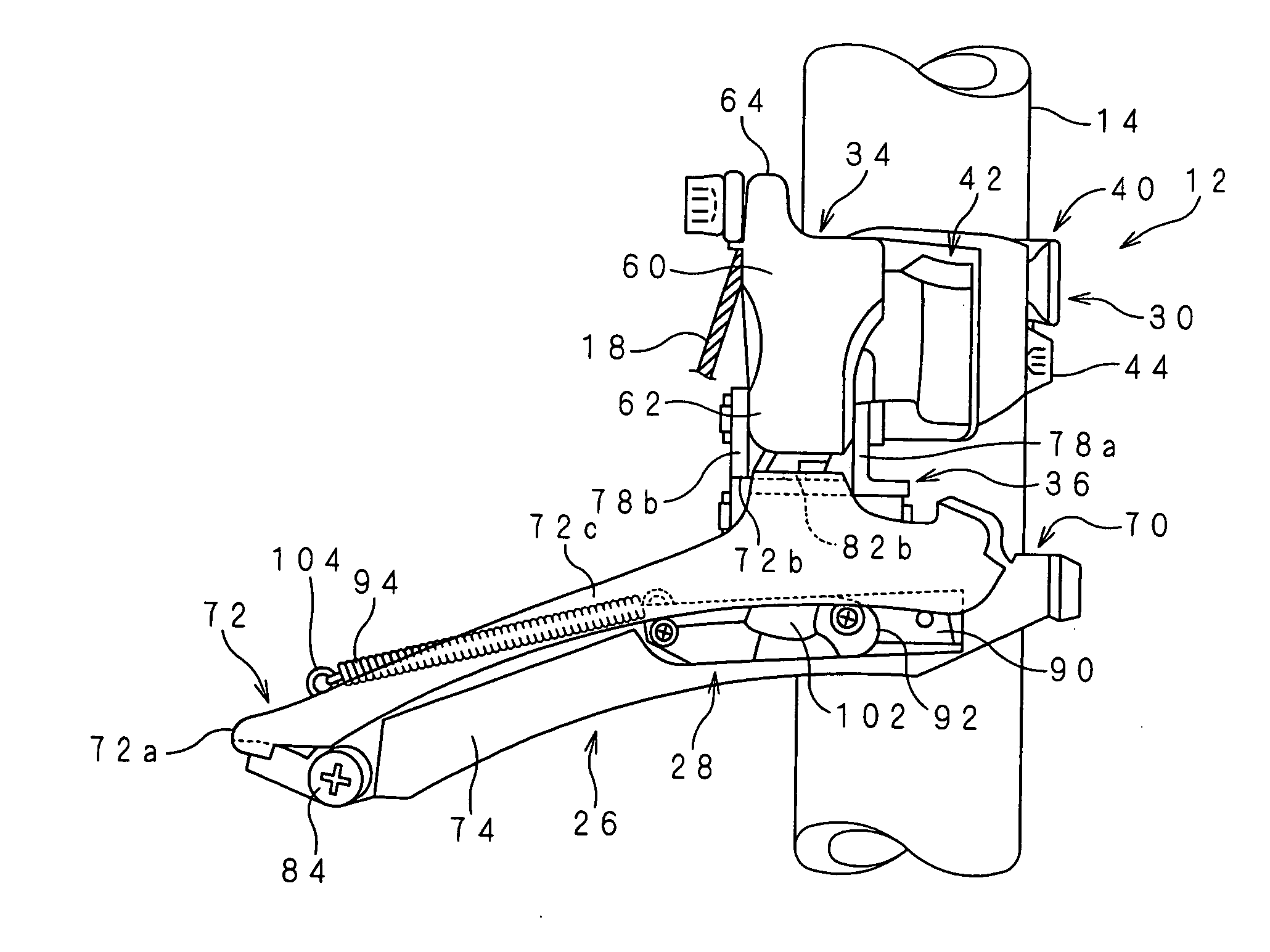 Bicycle front derailleur