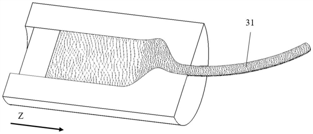 Variable-channel corner self-bending extrusion die and design, manufacturing and extrusion method thereof