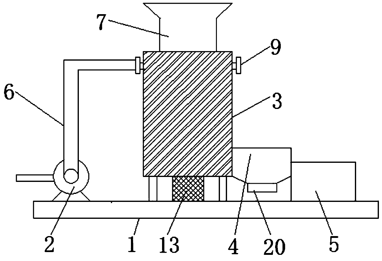 Wear-resisting steel ball impurity removal device