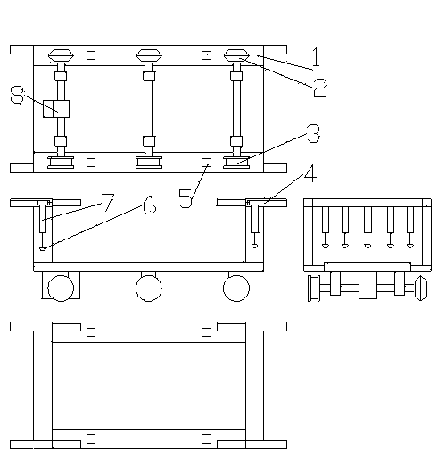 Fixed magnesite house panel production device