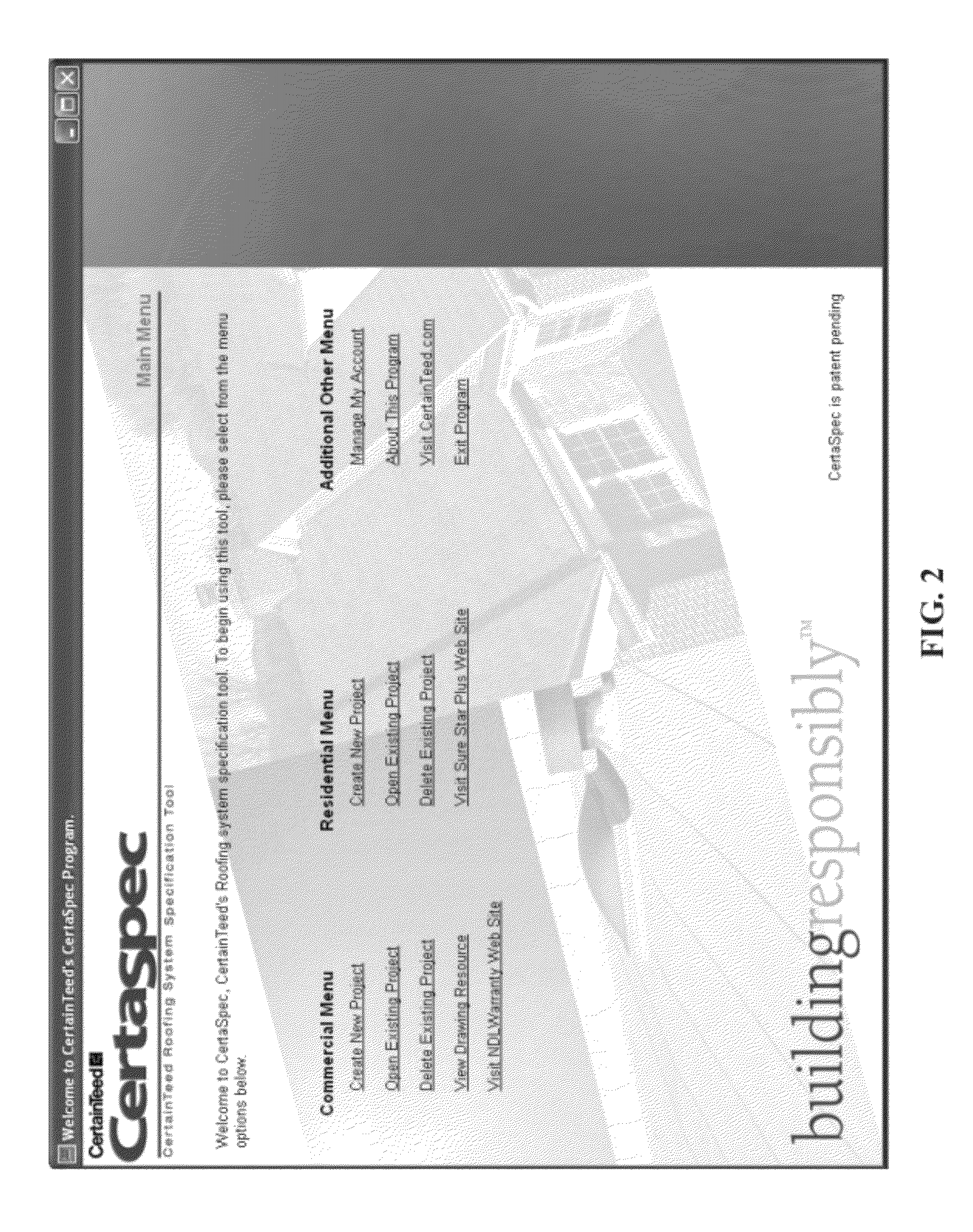 System and method for providing building product specification and product recommendations