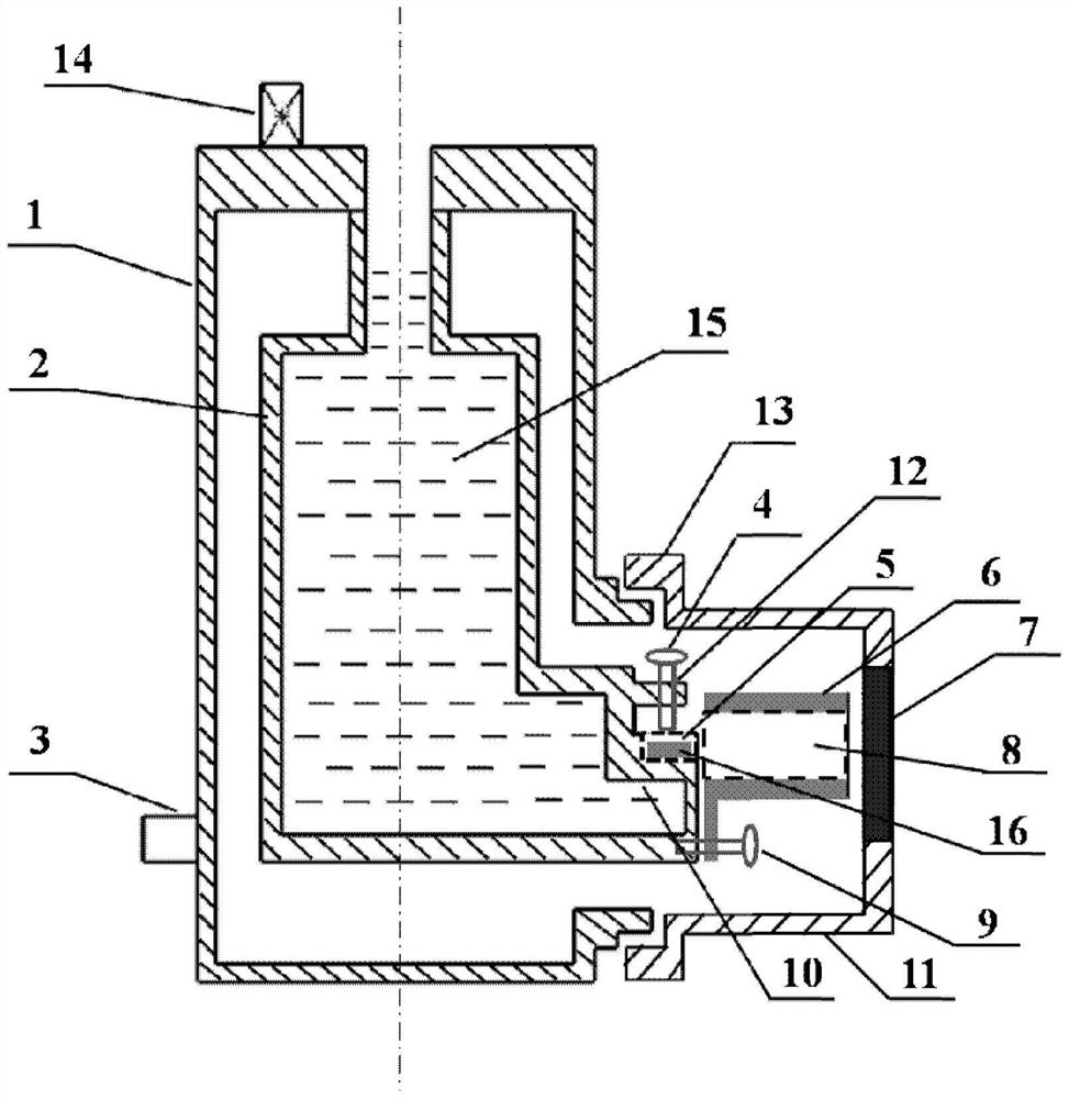 Liquid nitrogen cooling system of terahertz quantum cascade laser and laser using it