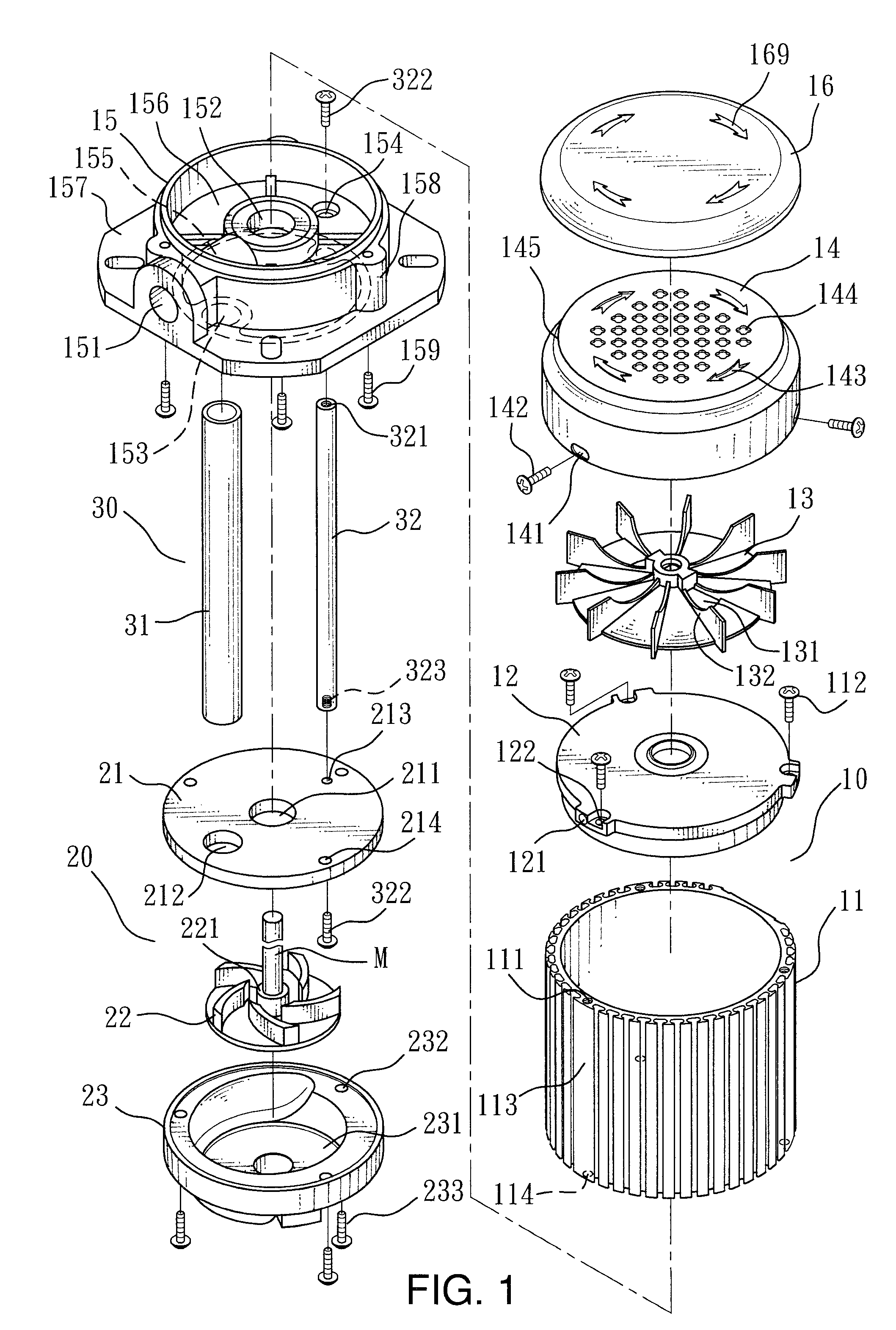 Structural improvement of submersible cooling pump