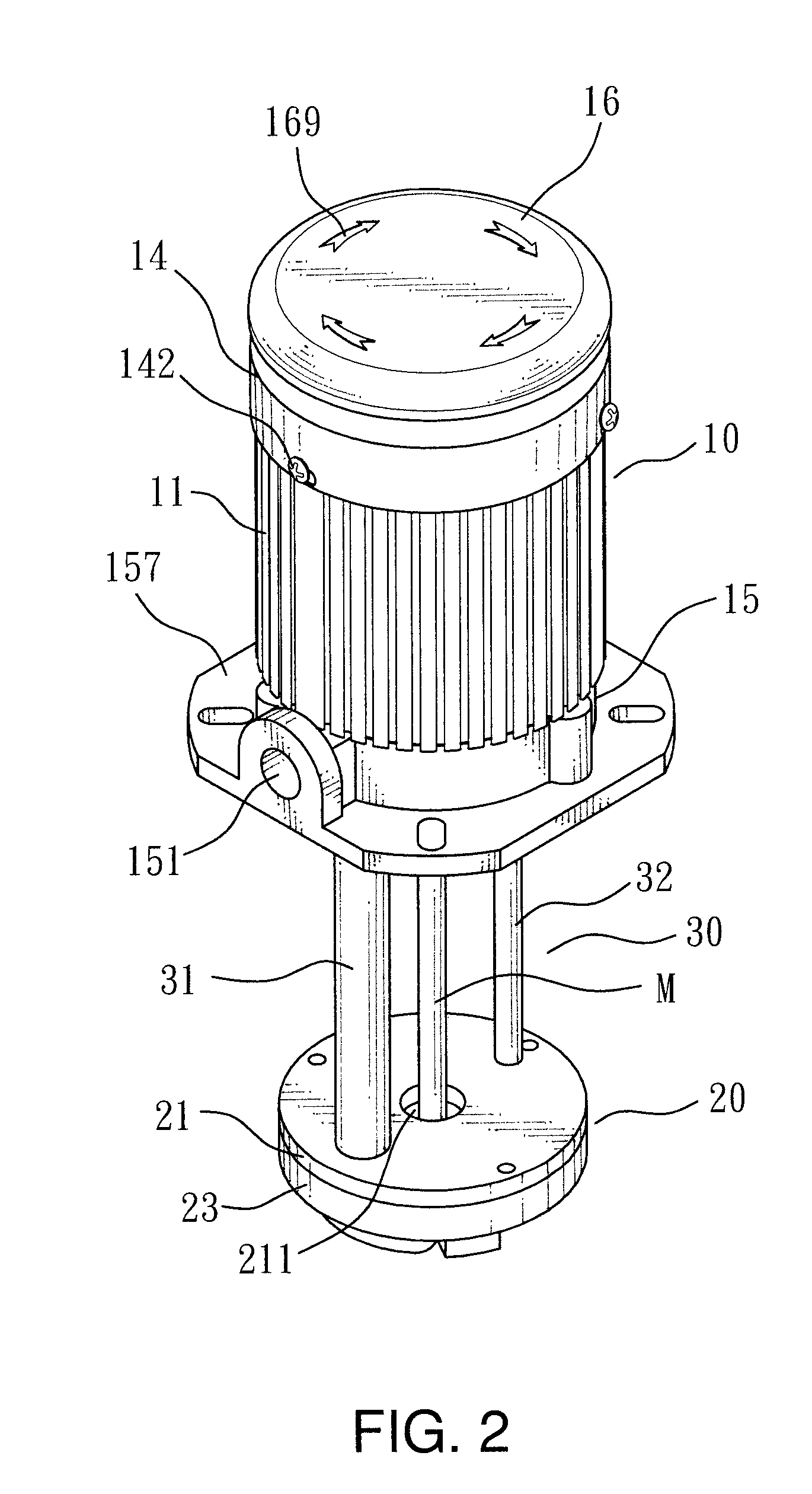 Structural improvement of submersible cooling pump