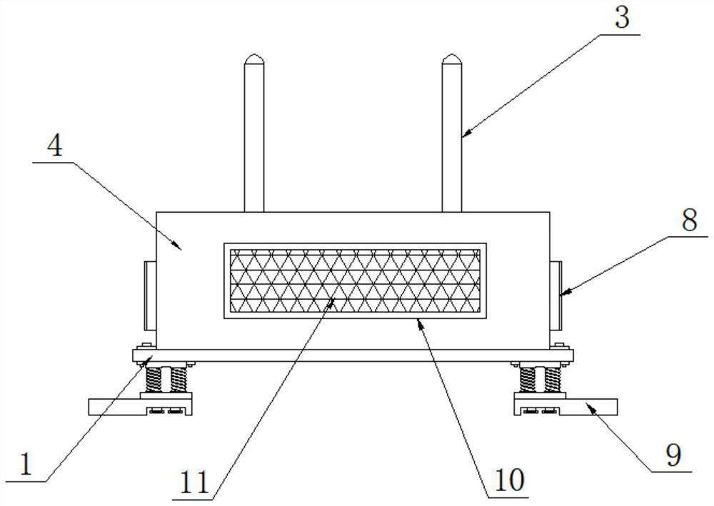 Dual-frequency antenna of wireless communication equipment