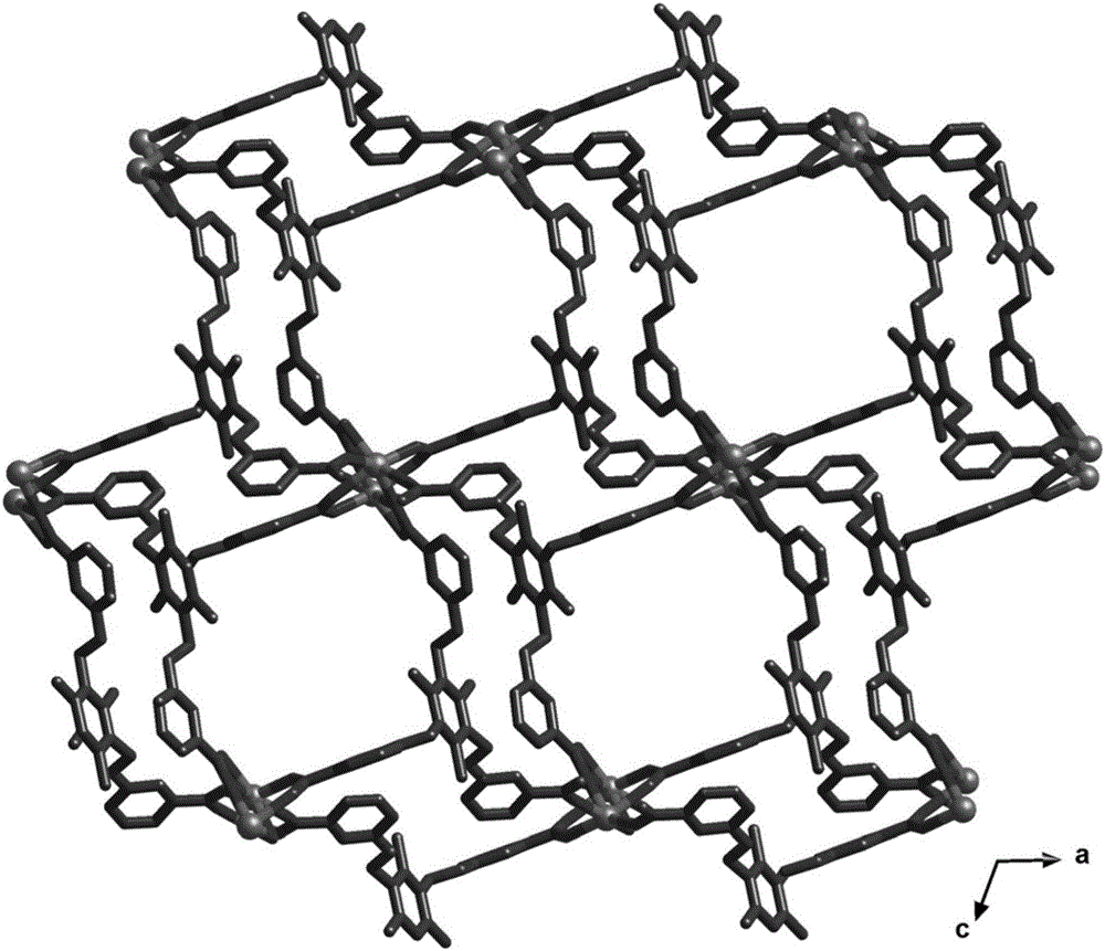 Micropore terbium-based metal-organic framework material and preparation method and application thereof