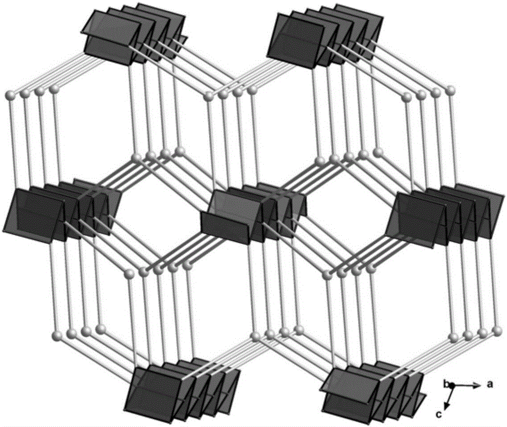 Micropore terbium-based metal-organic framework material and preparation method and application thereof