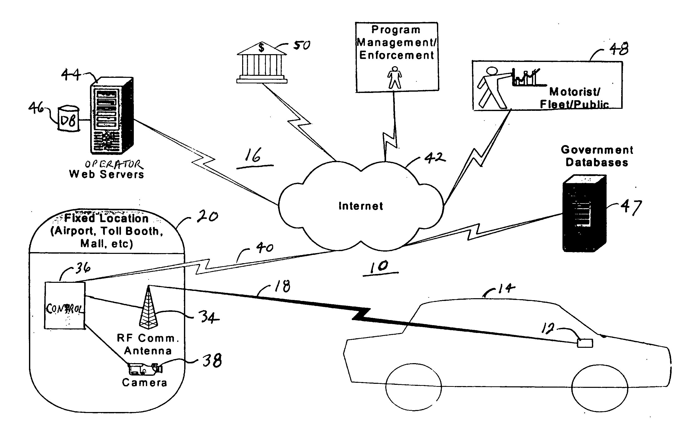 Vehicle environmental regulatory compliance system and method of verifying regulatory compliance of a vehicle