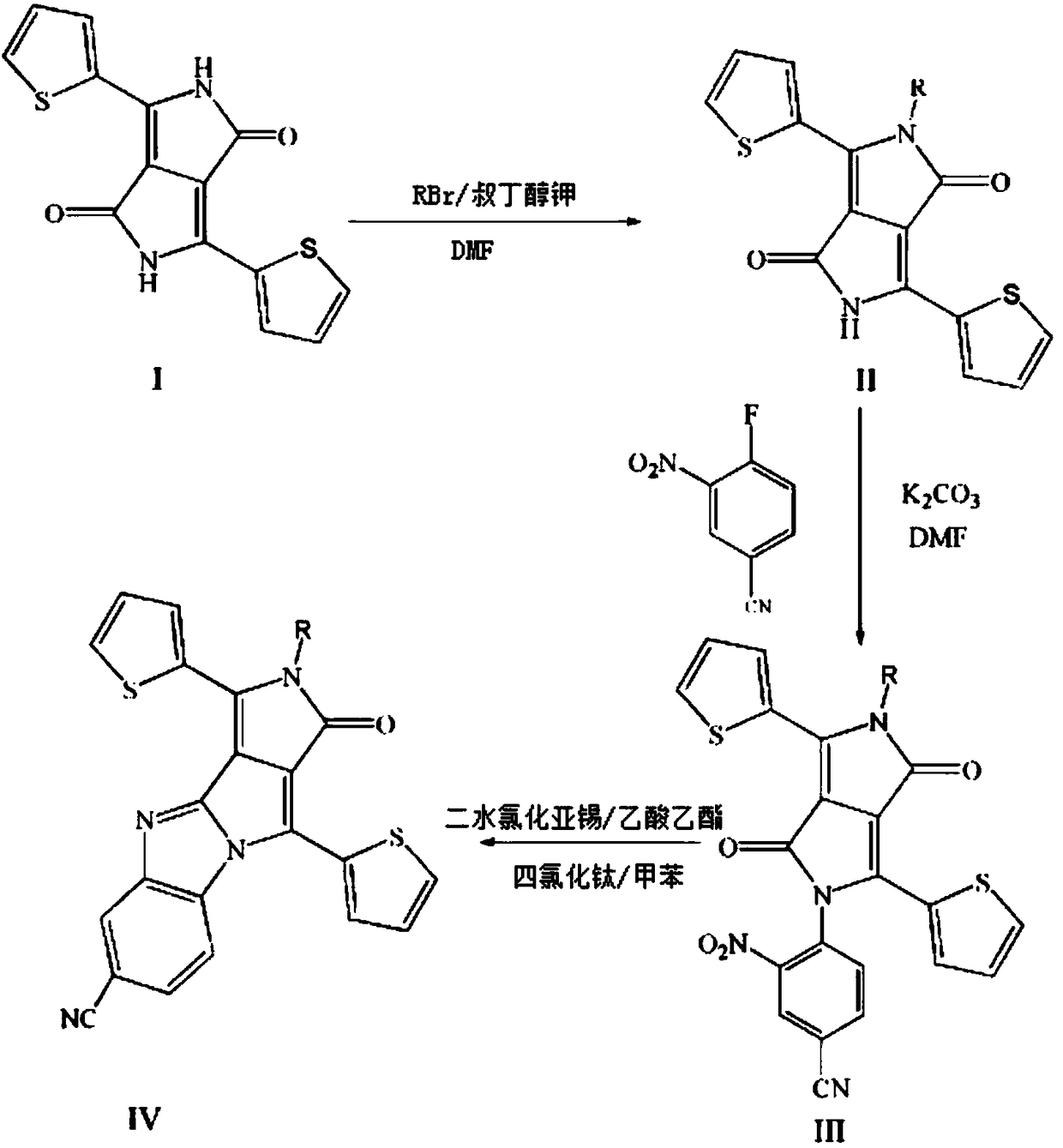 Aza-tetracene analogue of pyrrole-monoketone and preparation method and application thereof