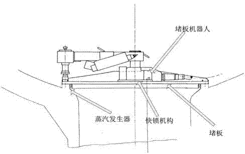 Accurate-positioning large-torque rapid locking device under nuclear environment