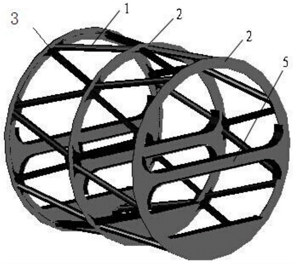 Steel pipe net frame pedestrian pipeline bridge