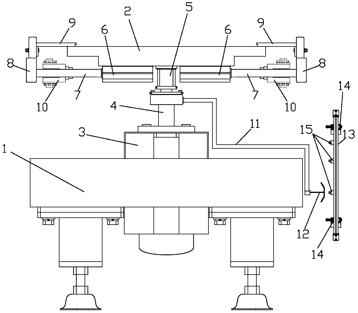 Positioning and clamping device for circuit board welding fabrication and positioning and clamping method of positioning and clamping device