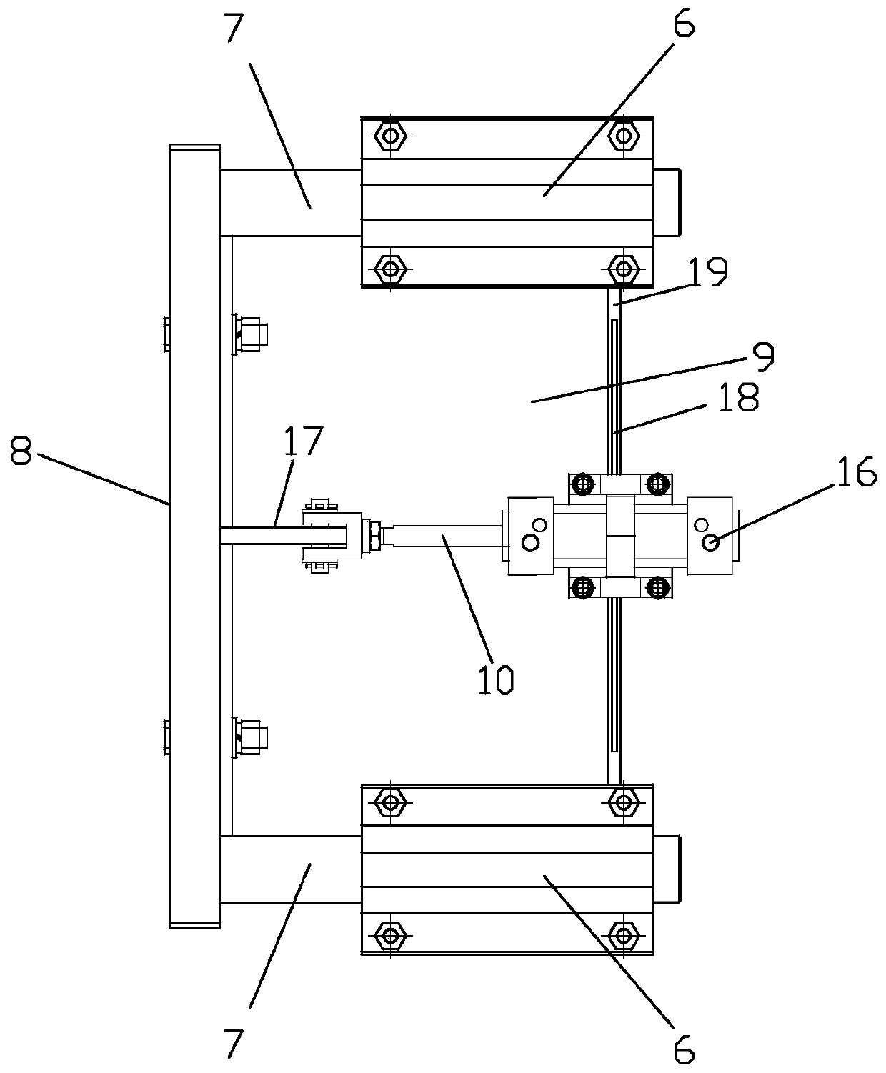 Positioning and clamping device for circuit board welding fabrication and positioning and clamping method of positioning and clamping device