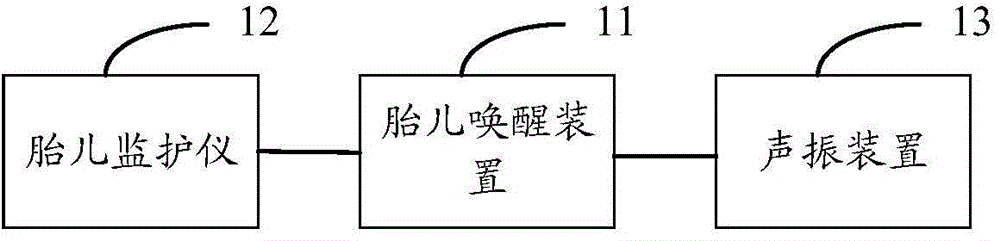 Fetal awaking method, fetal awaking system and fetal awaking device