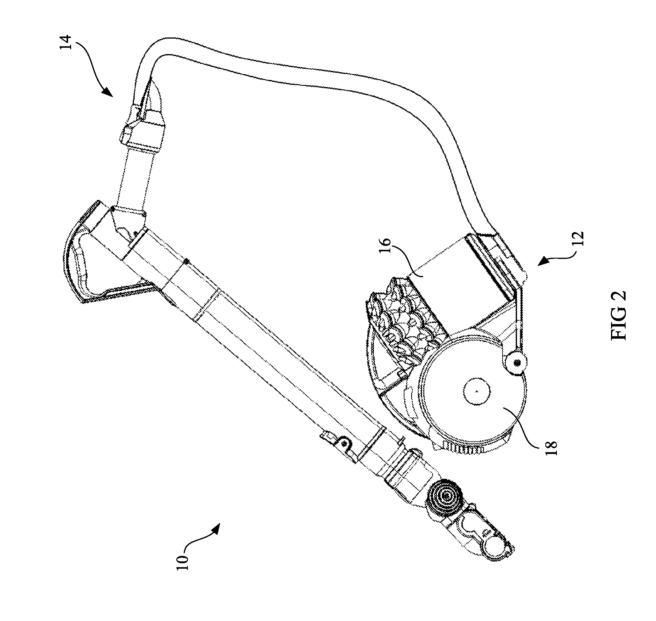 Cyclonic separator having a shroud