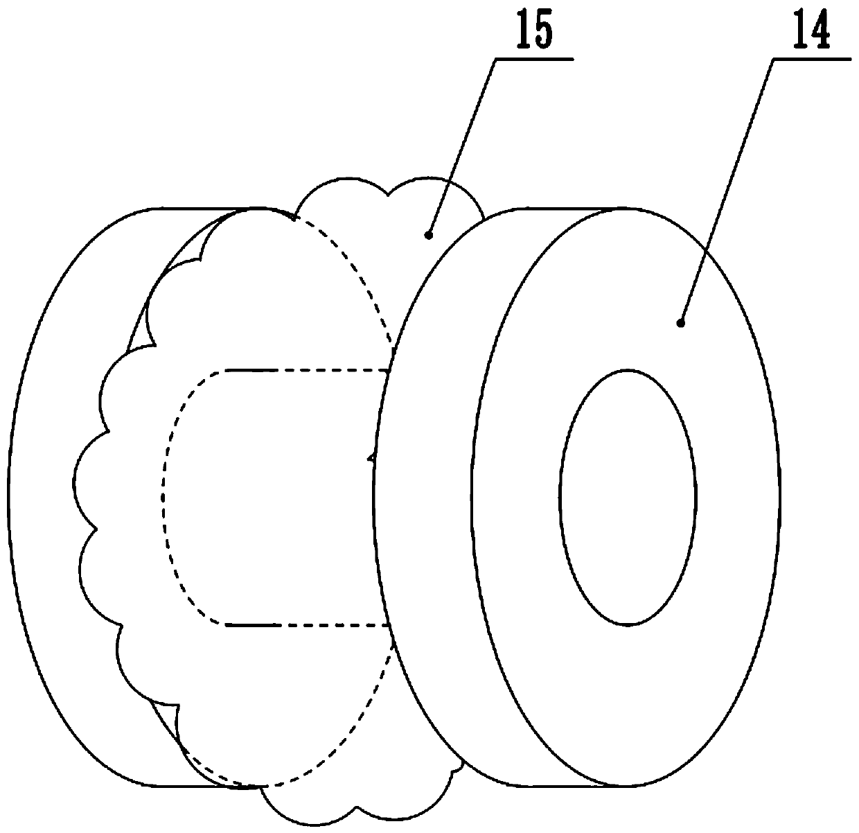 Motor winding tensioning device