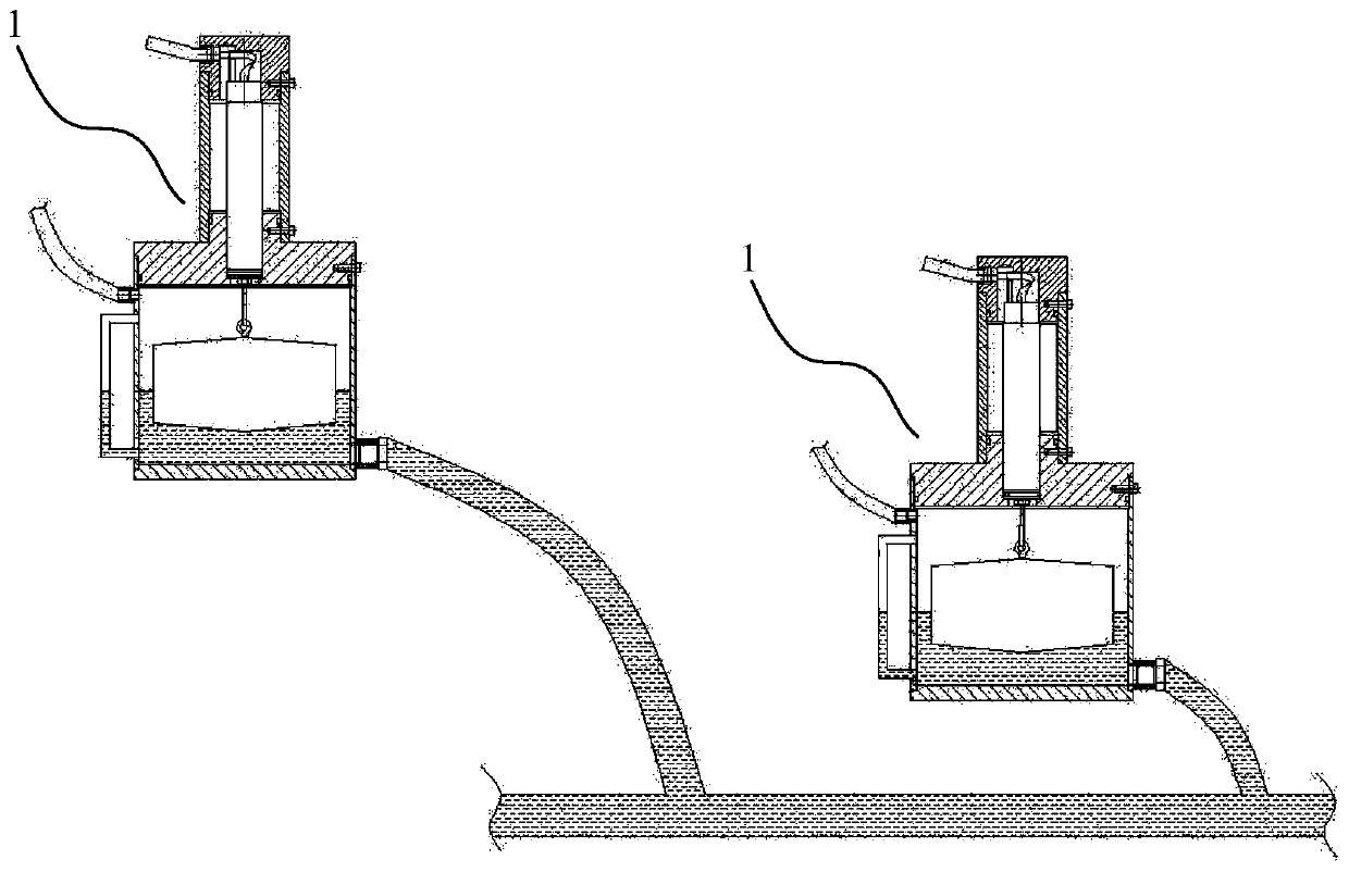 Hydrostatic level gauge on-line calibration system and calibration method thereof