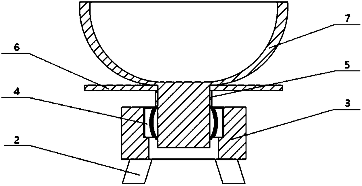 Combined motion type mixed particle layering device and working method thereof