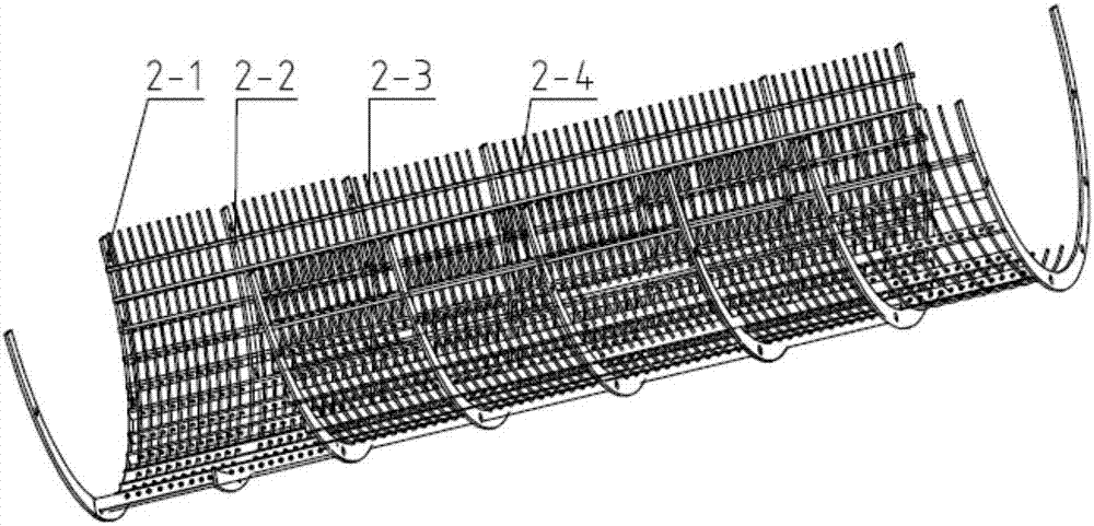 Combine-harvester all-round threshing and separating device