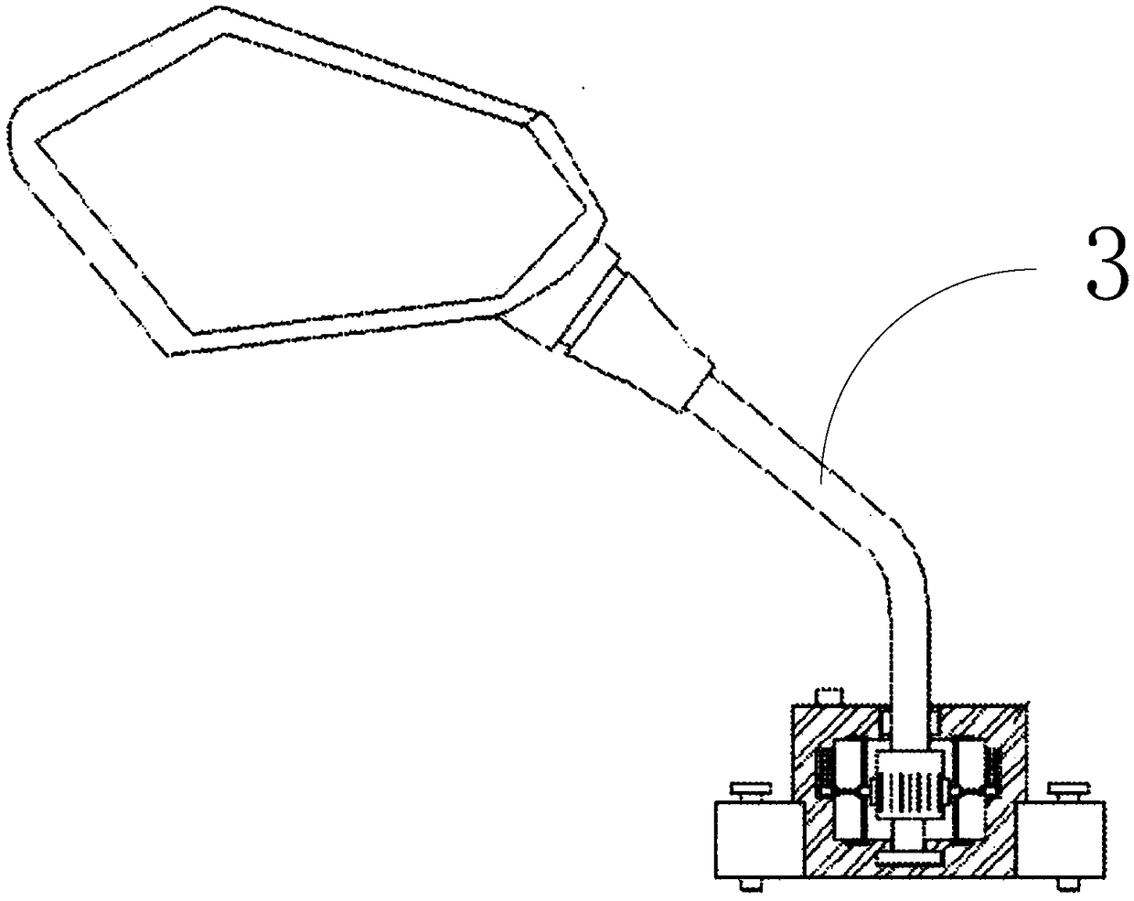 A collision-proof rear-view mirror