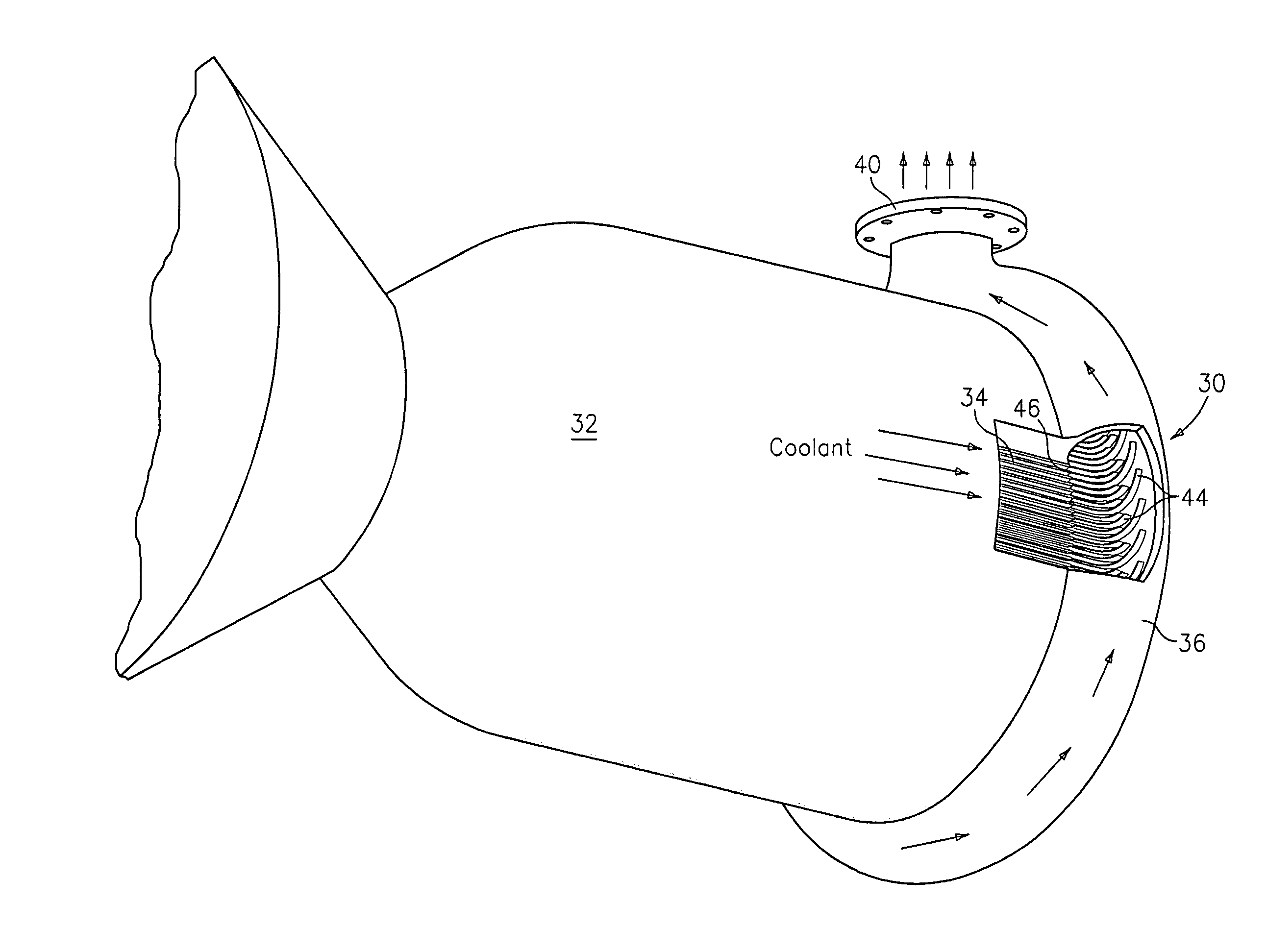 Enhanced performance torroidal coolant-collection manifold