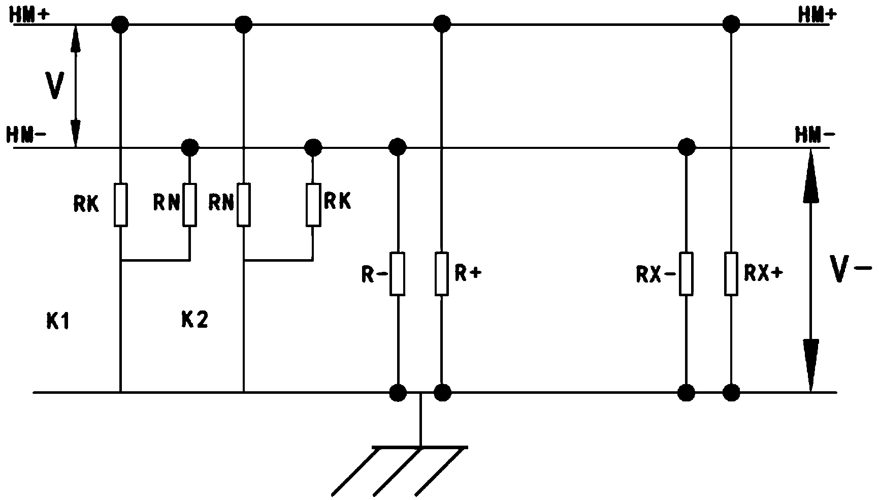 240V high-voltage direct current insulation monitoring system