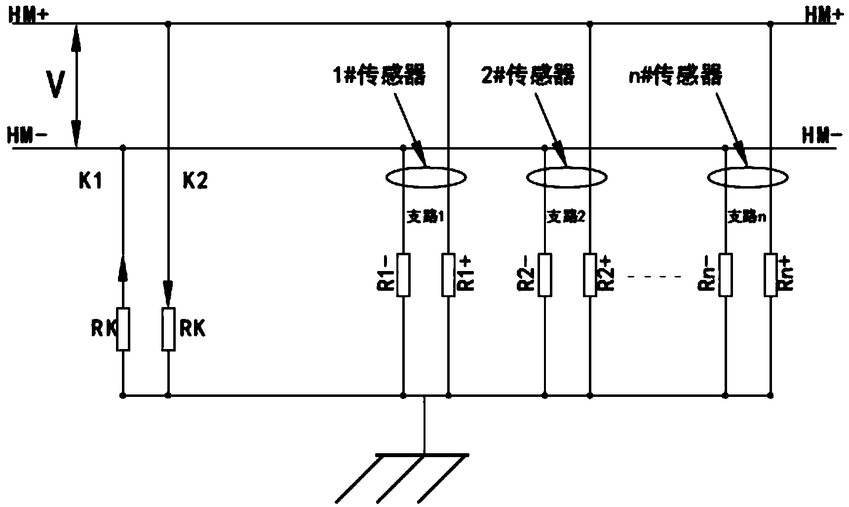 240V high-voltage direct current insulation monitoring system