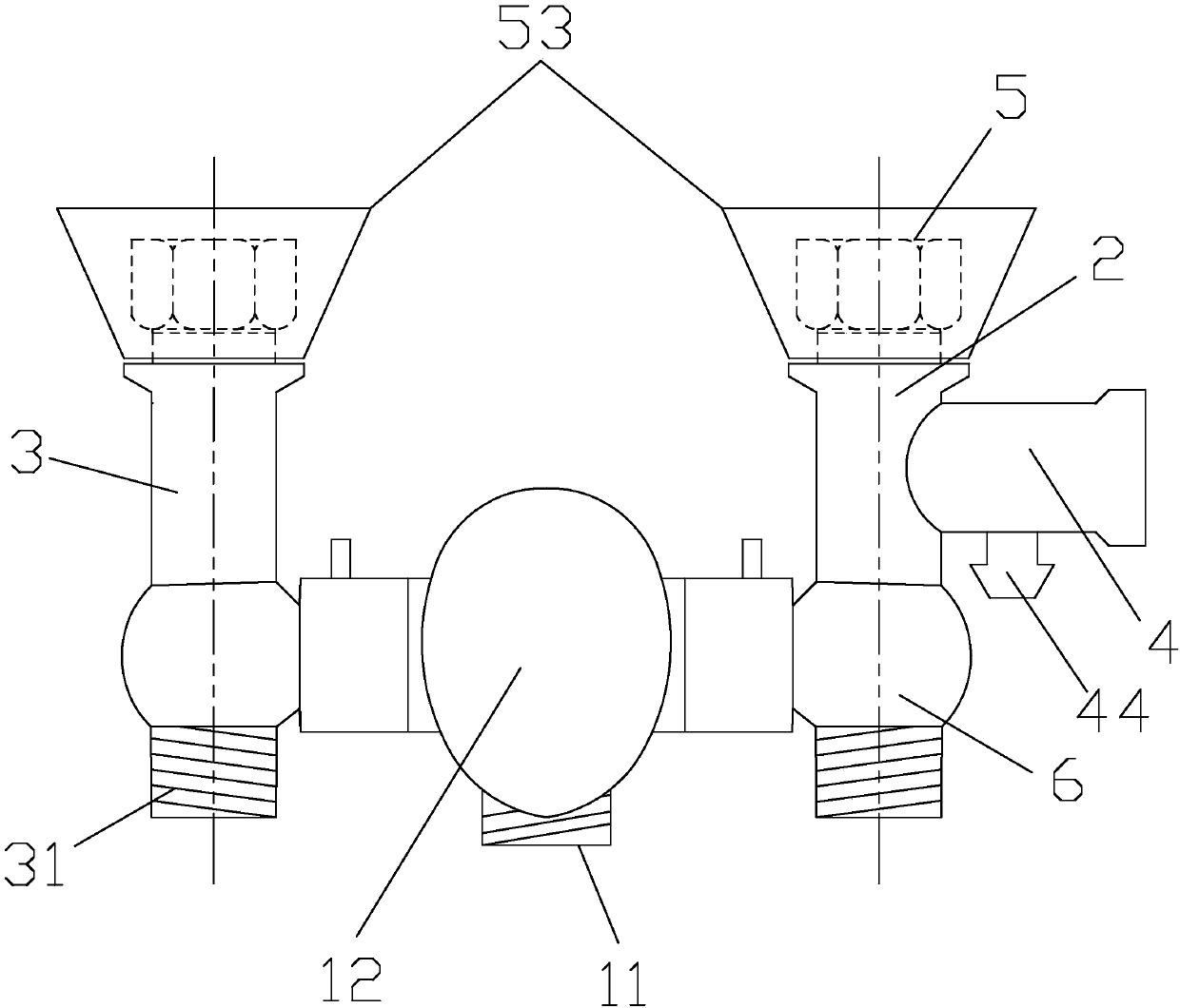 Anti-leakage anti-overpressure mixed water thermostatic valve