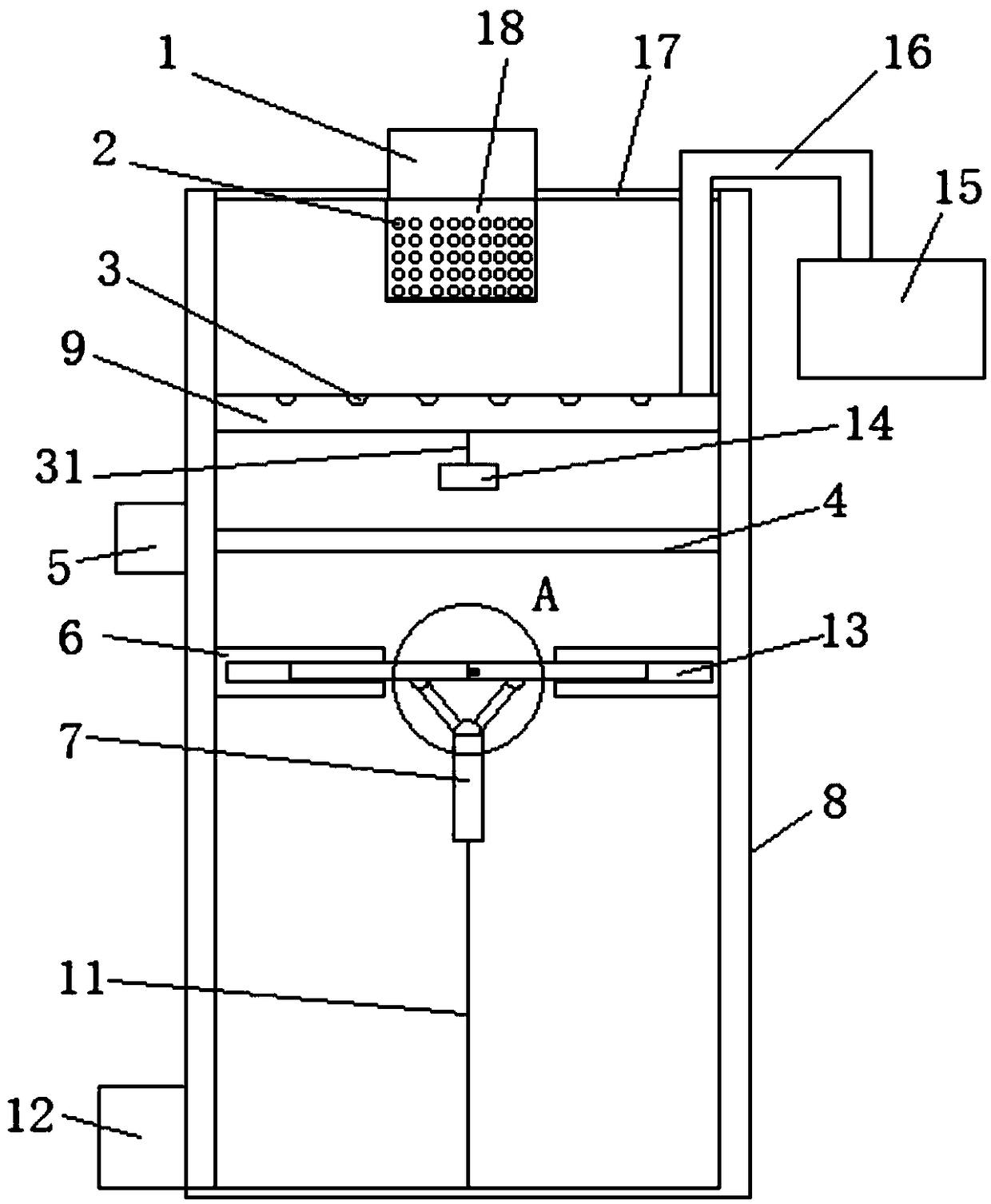 Cold water tank for marine high-power engine cylinder head production