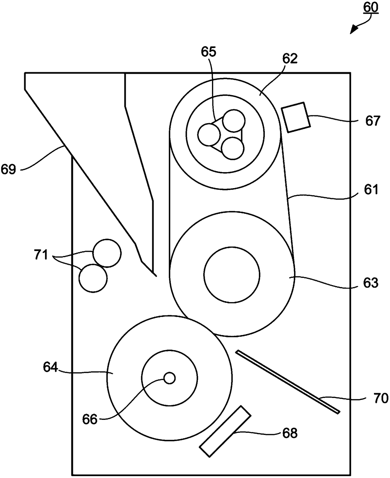 Fixed shadow belt, fixed shadow device and image formation device