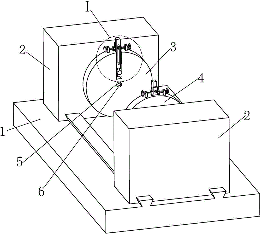 Rapid fixing frame for crankshaft submerged arc welding