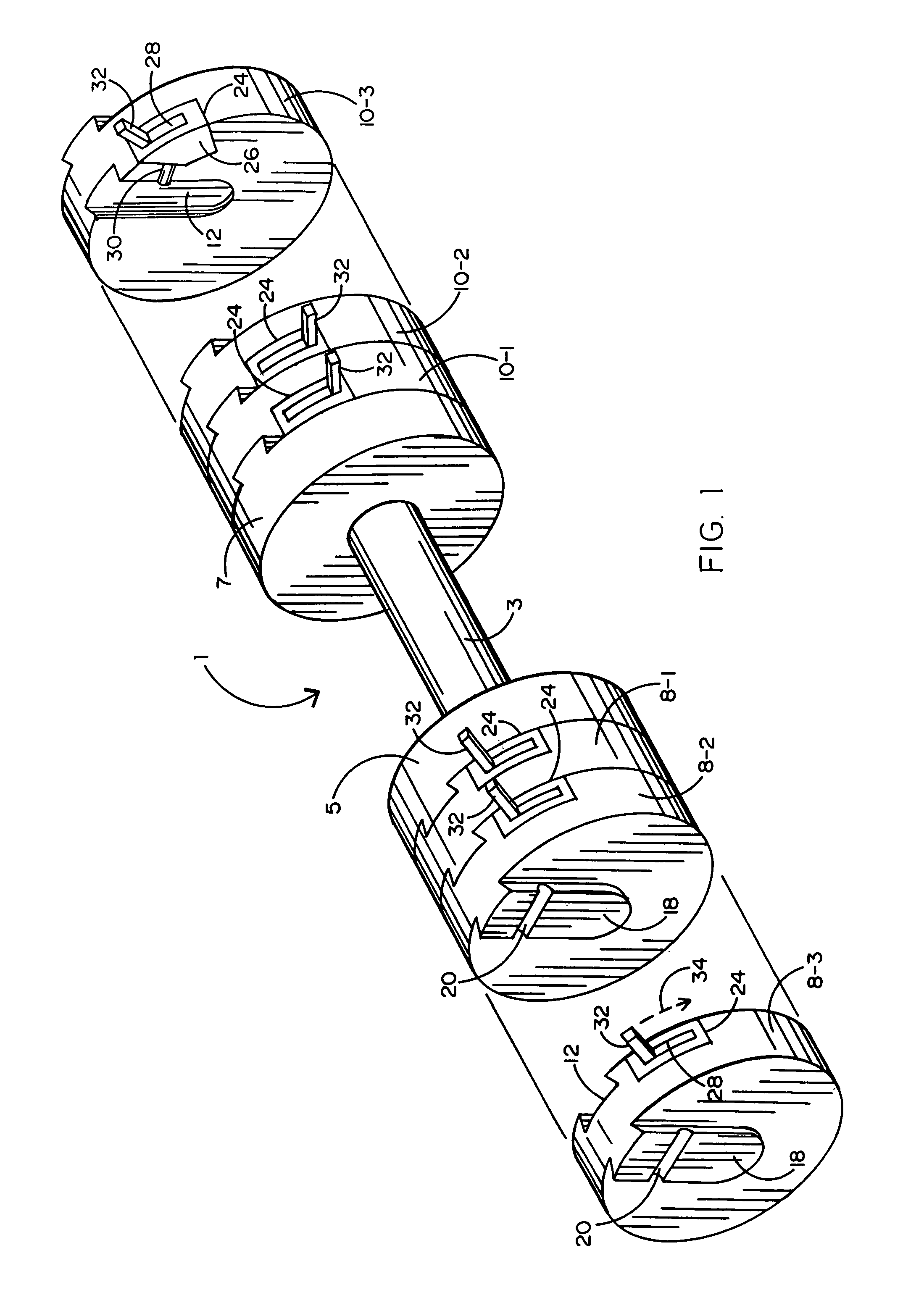 Dumbbell weight training device having detachable weight plates